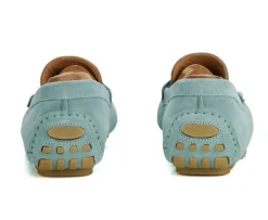 Mocasín de verano para hombre Terciopelo Verde Menta Ferguson-Bexley Hot