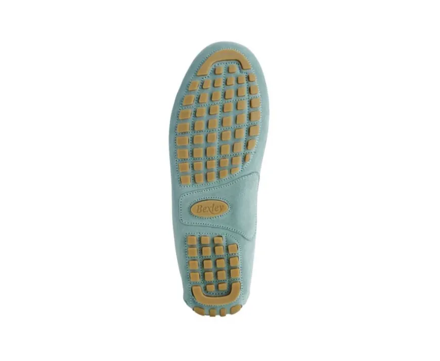 Mocasín de verano para hombre Terciopelo Verde Menta Ferguson-Bexley Hot