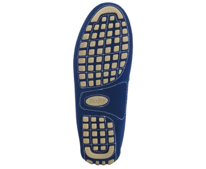 Mocasín de verano para hombre Terciopelo Índigo Ferguson-Bexley Flash Sale