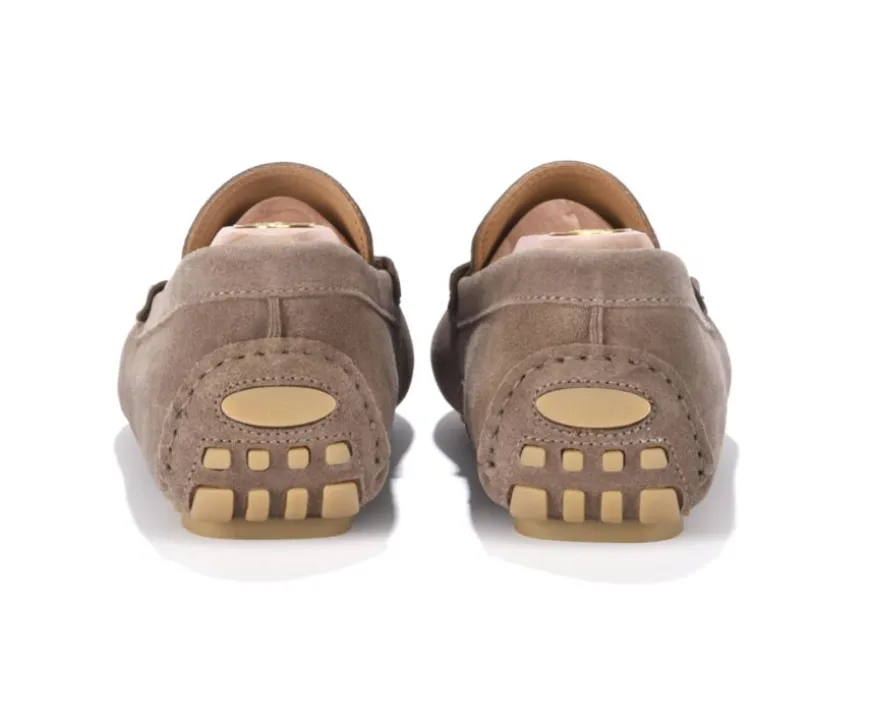 Mocasín de verano Terciopelo Topo Biscayne-Bexley Sale