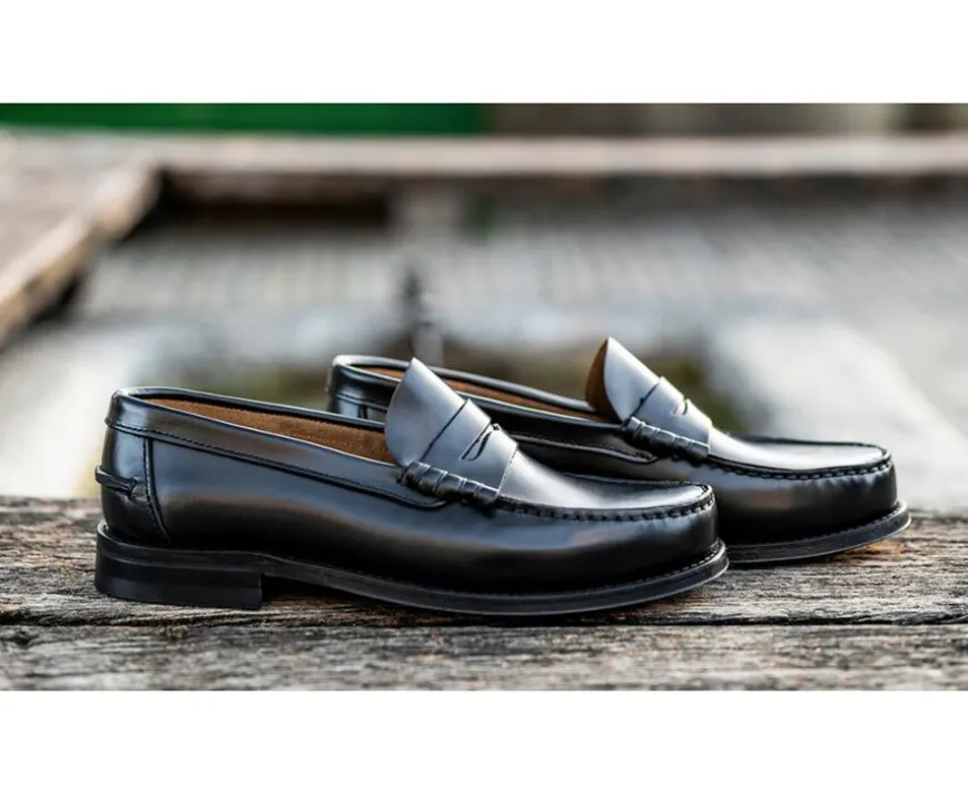 Mocasín hombre piel Negro Yale-Bexley Clearance