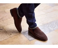 Mocasín para hombre Terciopelo Pardo Derybrook-Bexley Outlet