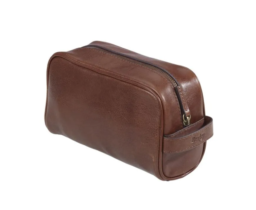 Neceser de cuero coñac-Bexley Discount