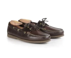 Náuticos de cuero Marrón oscuro para hombre Trawler-Bexley Sale