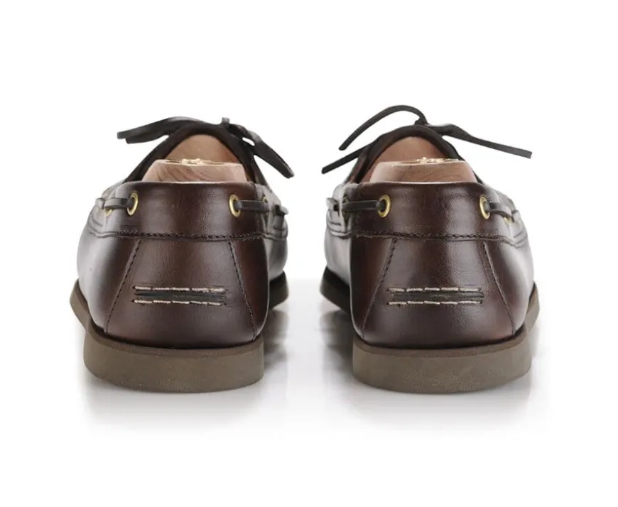 Náuticos de cuero Marrón oscuro para hombre Trawler-Bexley Sale
