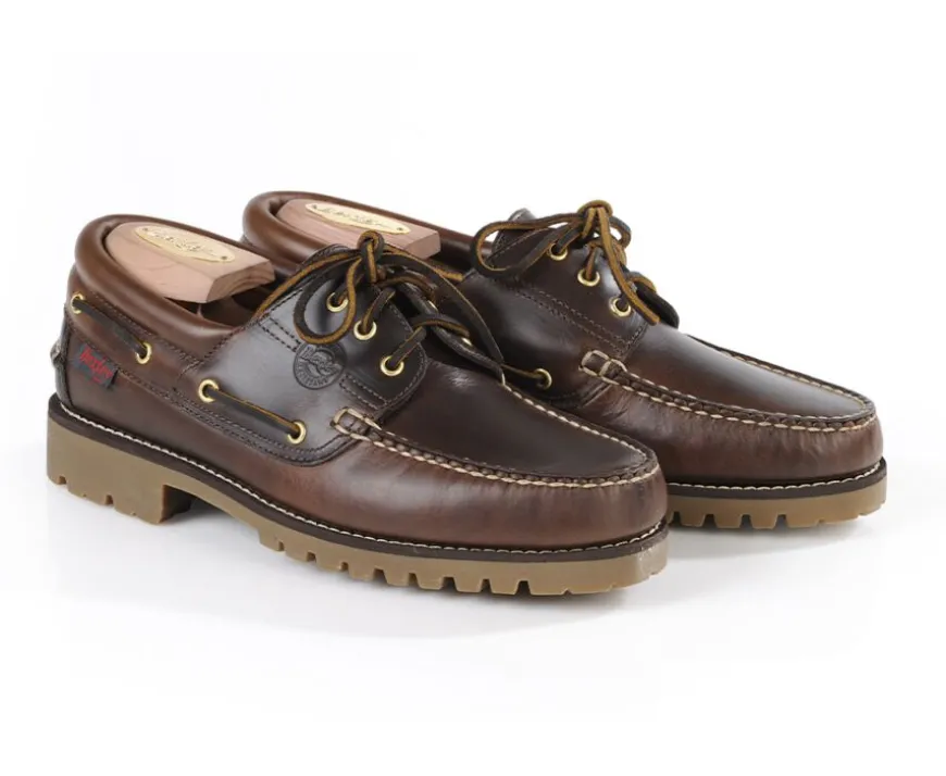 Náuticos de cuero Marrón oscuro para hombre Boca Raton Ii-Bexley Flash Sale