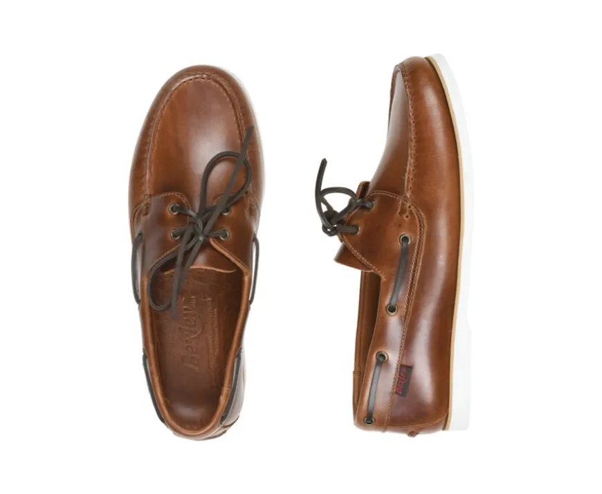 Náuticos de hombre de piel Coñac Trawler-Bexley Best Sale