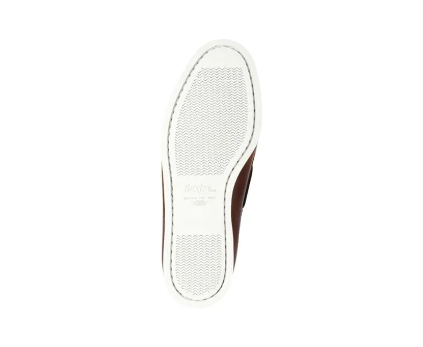 Náuticos de hombre de piel Coñac Trawler-Bexley Best Sale