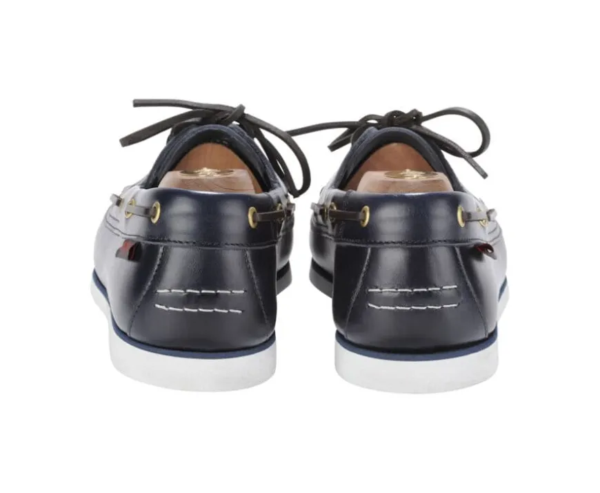 Náuticos hombre piel Azul marino Trawler-Bexley Fashion