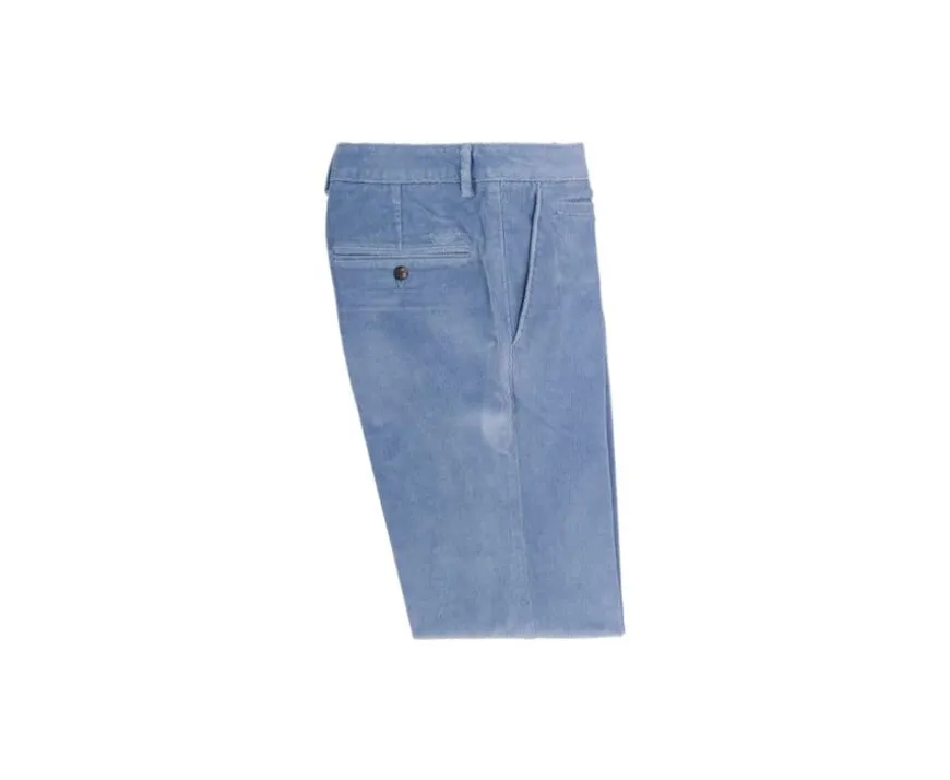 Pantalón chino de pana Azul grisáceo para hombre Norman-Bexley Shop
