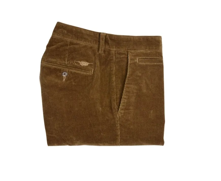 Pantalón chino de pana Caqui claro para hombre Norman-Bexley Outlet