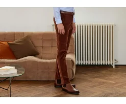 Pantalón chino de pana Caramelo Oscuro para hombre Norman-Bexley Fashion