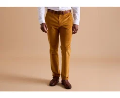 Pantalón chino de pana Mostaza para hombre Norman-Bexley Shop