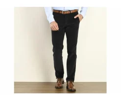 Pantalón chino de pana Navy para hombre Norman-Bexley Discount