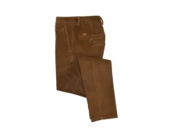 Pantalón chino de pana para hombre Camel oscuro Norman-Bexley Store