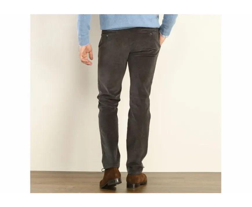 Pantalón chino de pana para hombre Gris topo Norman-Bexley Store