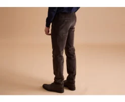 Pantalón chino de pana Pardo para hombre Norman-Bexley Flash Sale