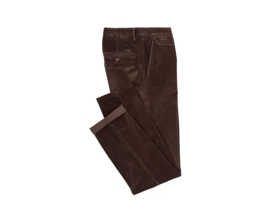 Pantalón chino de pana Pardo para hombre Norman-Bexley Flash Sale