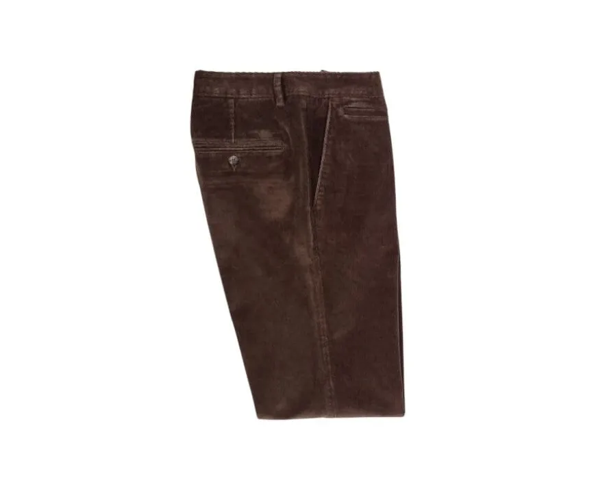 Pantalón chino de pana Pardo para hombre Norman-Bexley Flash Sale