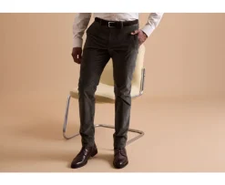 Pantalón chino de pana Verde oscuro Khyler-Bexley Clearance