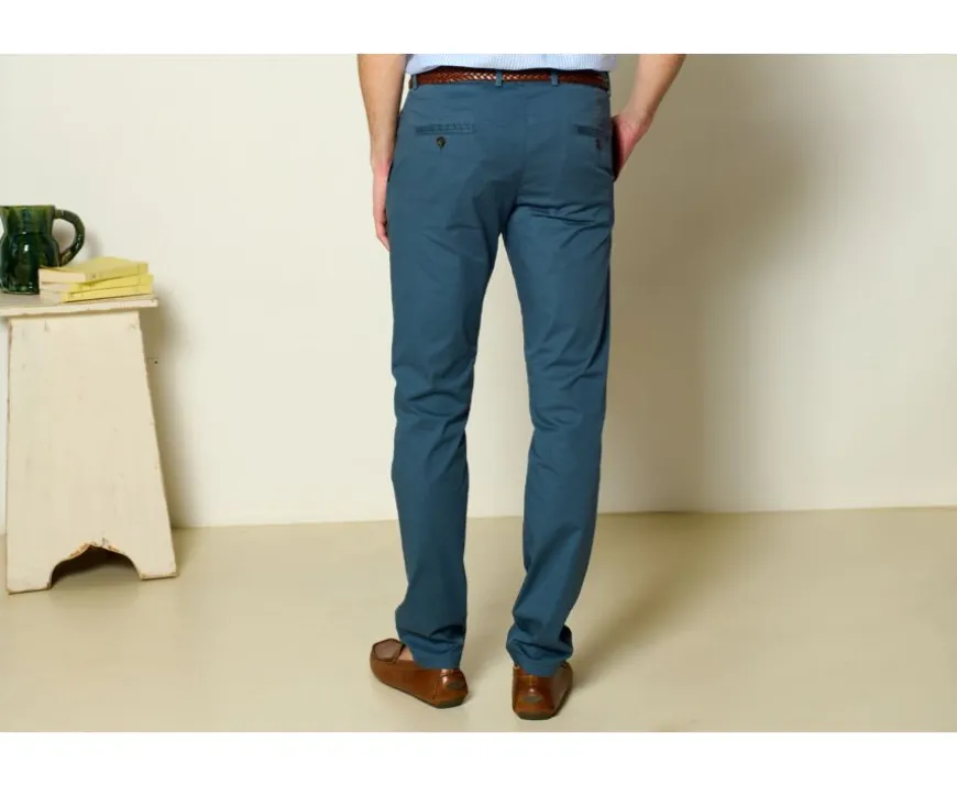 Pantalón chino hombre Azul grisáceo Kallen-Bexley Cheap