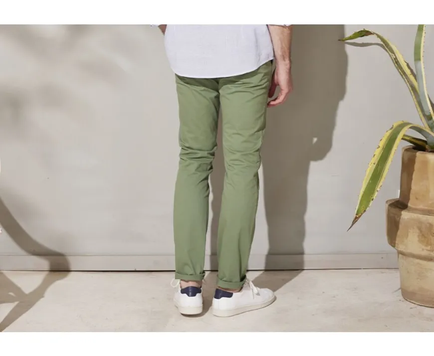 Pantalón chino hombre Verde salvia Kyrk-Bexley Online
