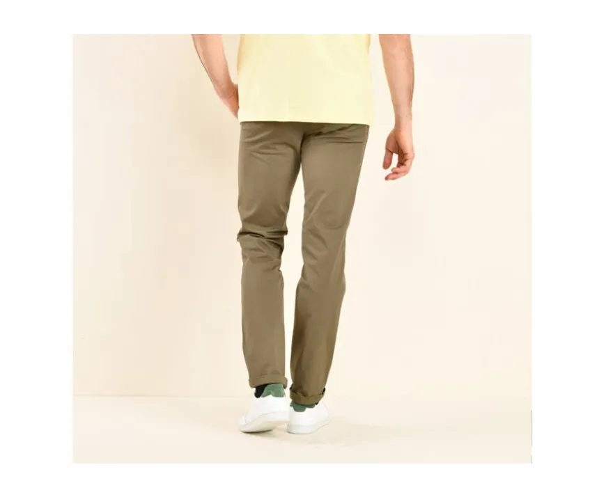 Pantalón chino para hombre Aceituna oscura Kyrk-Bexley Best Sale