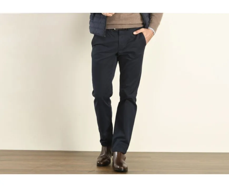 Pantalón chino para hombre Navy oscuro Nigel Ii-Bexley Shop