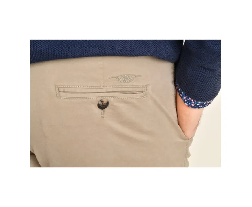 Pantalón chino para hombre Topo claro Kyrk-Bexley Hot