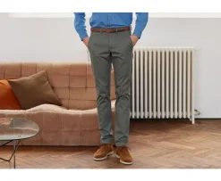 Pantalón chino para hombre Verde Salvia Nigel Ii-Bexley Sale