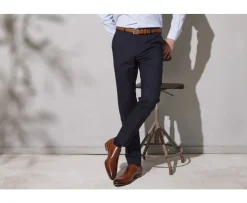 Pantalón de traje Azul marino para hombre Pantalon Lazare-Bexley Store