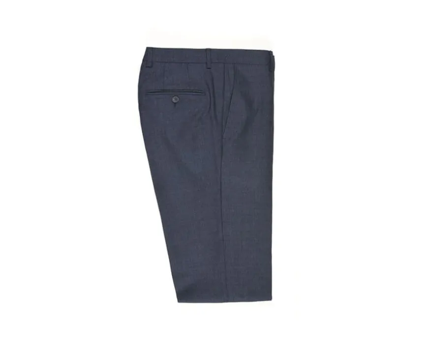 Pantalón de traje de hombre Azul oscuro moteado Lazare-Bexley Store