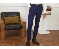 Pantalón de traje Marino para hombre Lazare-Bexley Best Sale