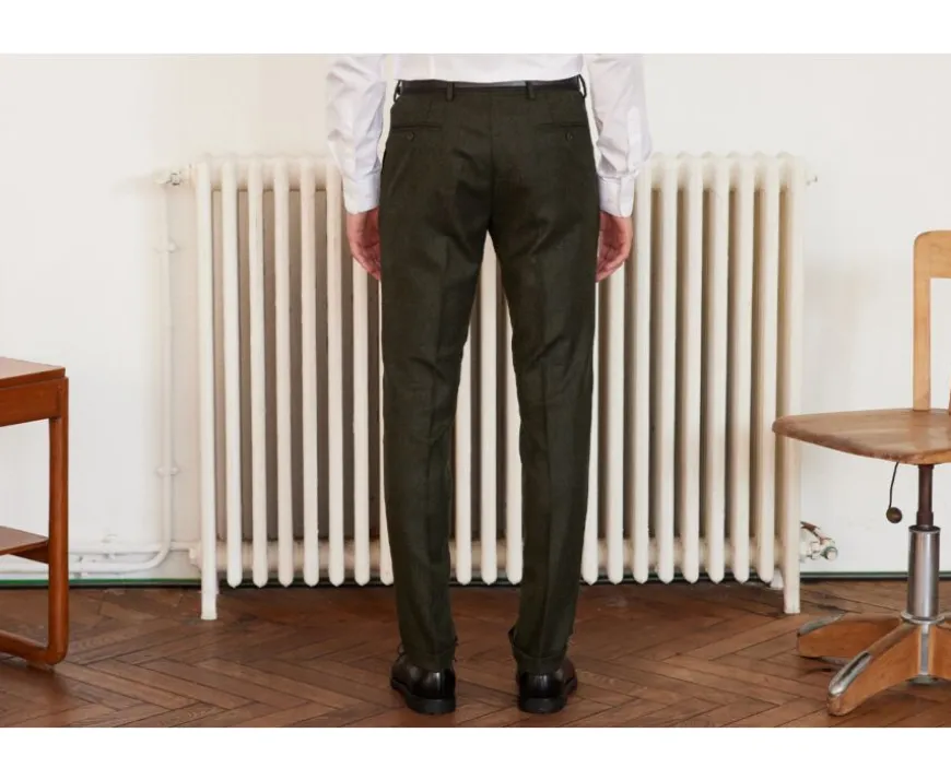 Pantalón de vestir Espiga Verde Oscuro Lelian-Bexley Online