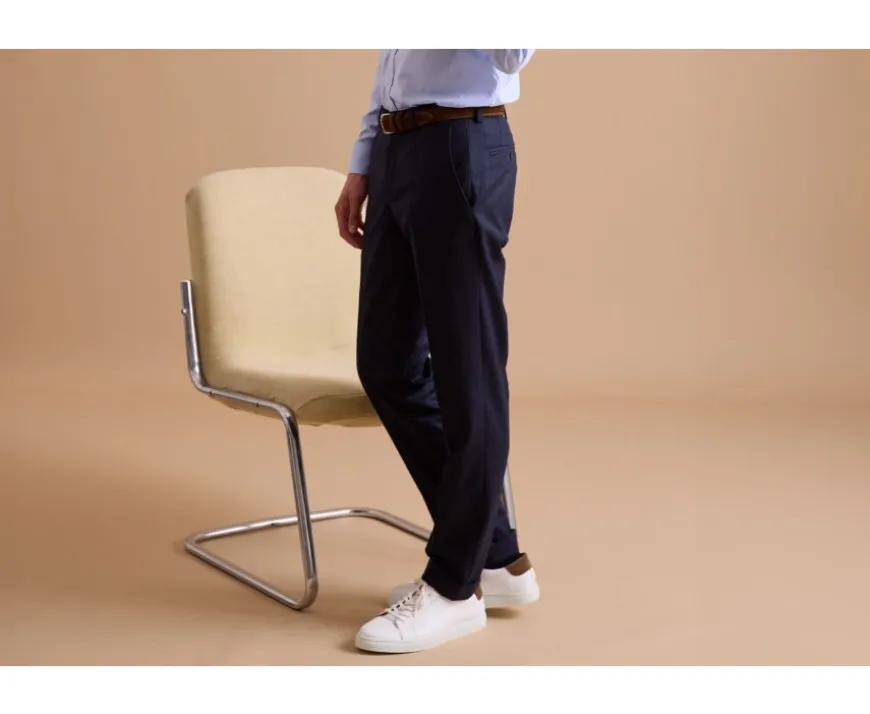 Pantalón de vestir Marino moteado Lelian-Bexley Flash Sale