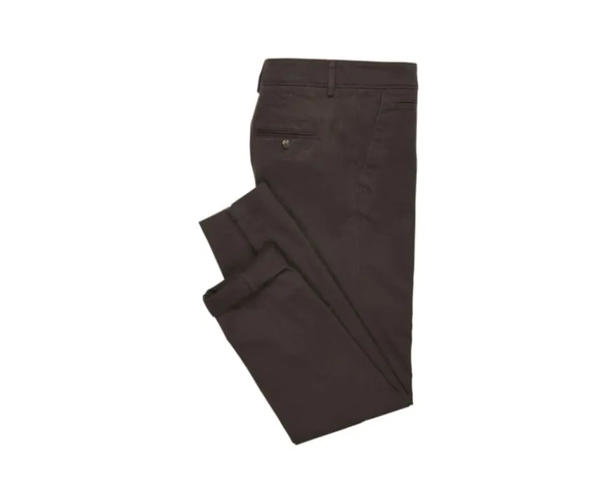 Pantalon chino para hombre Pardo oscuro Nigel Ii-Bexley Fashion