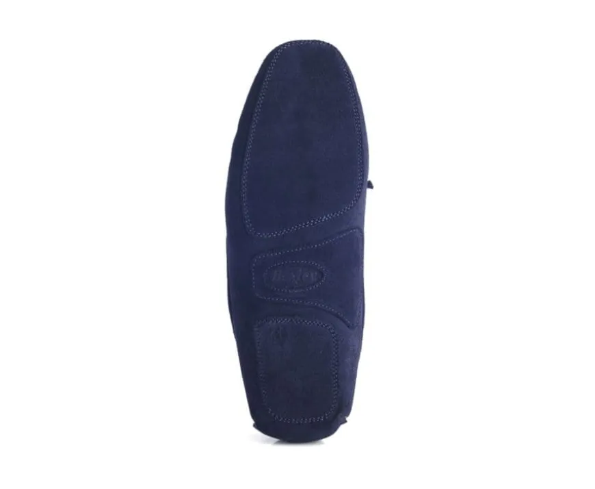 Pantuflas de hombre de ante Azul marino Pantuflas-Bexley Best