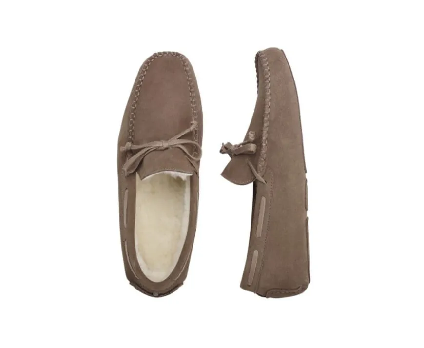 Pantuflas de hombre de ante Topo Pantuflas-Bexley Discount