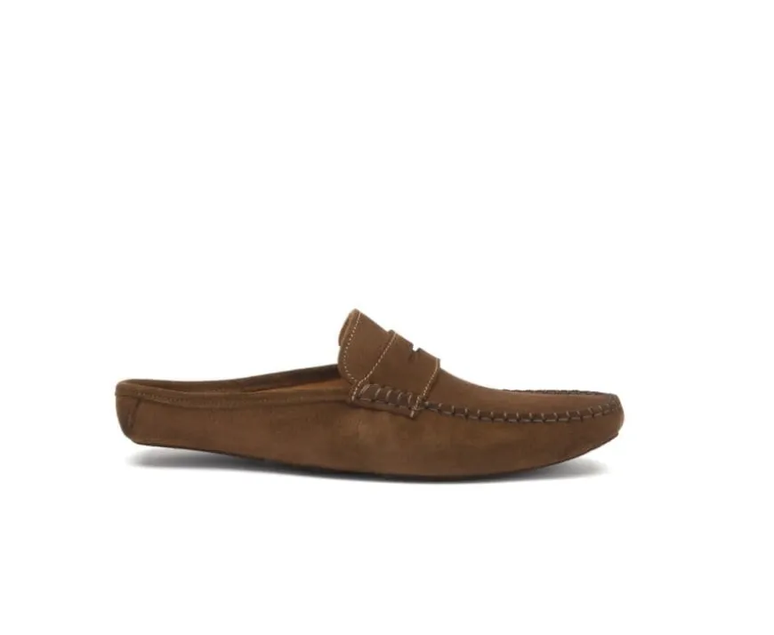 Pantuflas de hombre tipo mulas ante Gamuza-Bexley Outlet