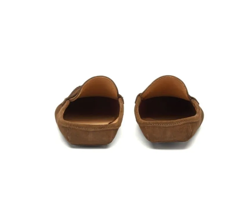 Pantuflas de hombre tipo mulas ante Gamuza-Bexley Outlet