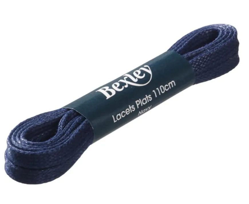 2 pares de cordones Azul marino para zapatillas de vestir hombre-Bexley Cheap