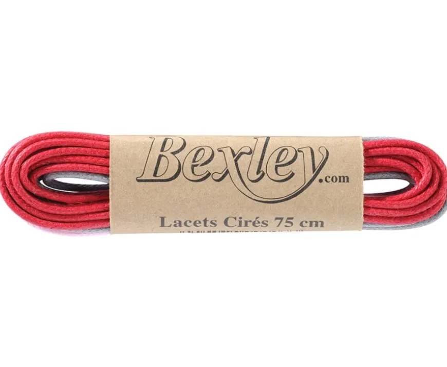 3 pares de cordones para zapatos de vestir - Rojo, gris y rosa-Bexley Cheap