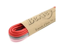 3 pares de cordones para zapatos de vestir - Rojo, gris y rosa-Bexley Cheap
