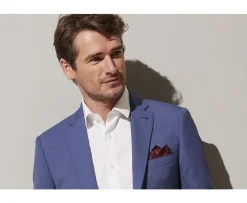 Pañuelo de bolsillo hombre micropuntos Burdeos y Blanco-Bexley Best Sale