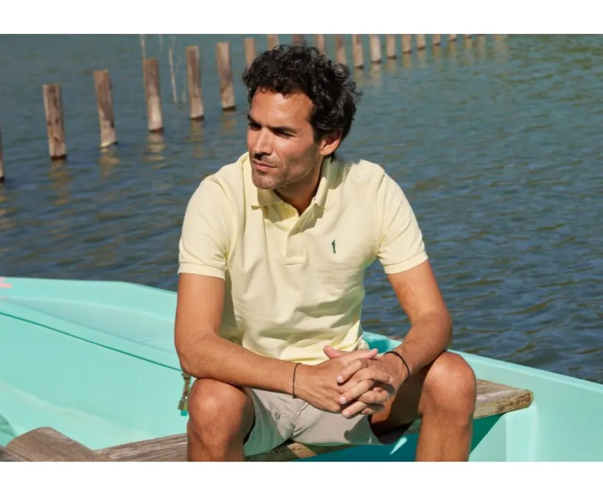 Polo Amarillo pálido para hombre Andy Ii-Bexley Best Sale