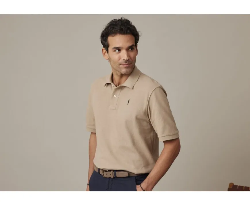 Polo beis para hombre Gareth-Bexley Clearance