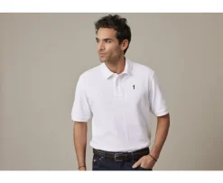Polo blanco para hombre Gareth-Bexley Hot
