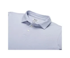 Polo de hombre de manga larga Azul Claro Aiden Ml-Bexley Clearance
