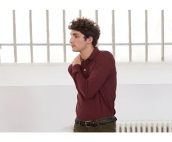 Polo de hombre de manga larga Burdeos Alec Ii Ml-Bexley Cheap