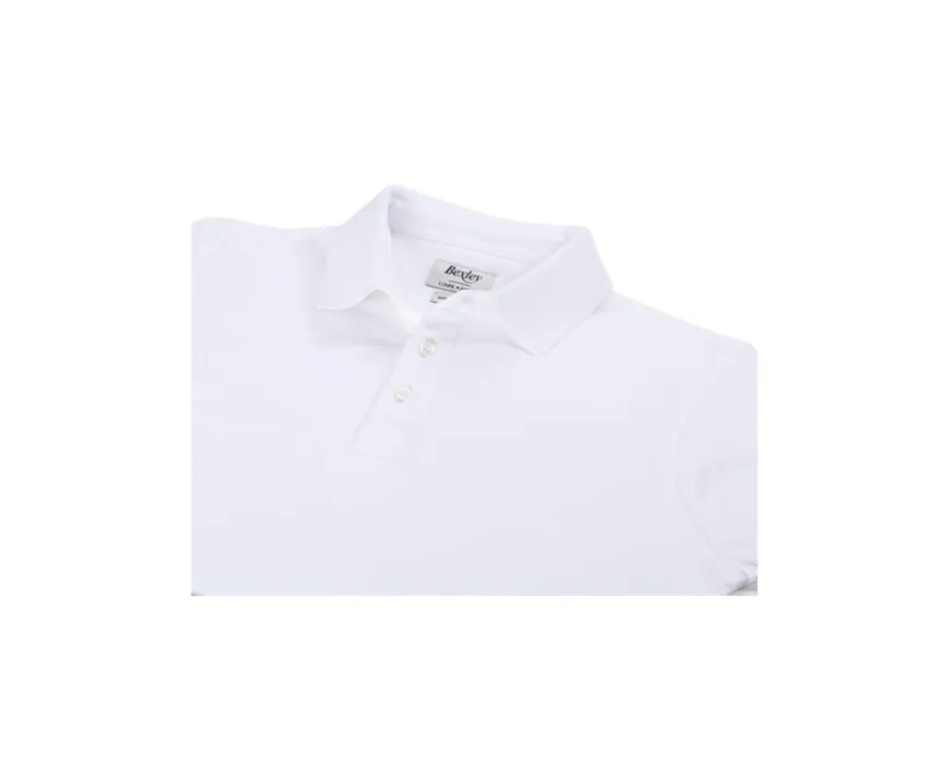 Polo de hombre de manga larga Blanco Alec Ii Ml-Bexley Clearance
